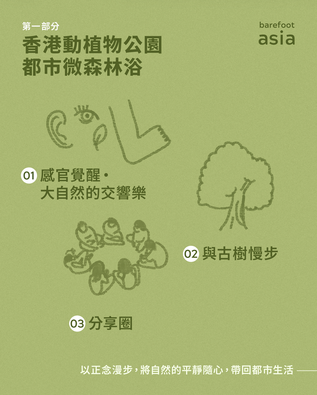 赤足・微森林浴｜自然分享體驗